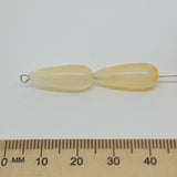 20mm Teardrop (25) - Citrine - Gemstone Look Vintage Lucite Beads