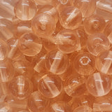 6mm Round (25) - Watermelon Transparent - Vintage Czech Glass Beads