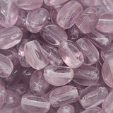 7x4mm Pinched Rice (50) - Transparent Light Amethyst - Vintage Czech Glass Beads