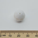 14mm Facet Round Vintage Lucite Beads (25) - White