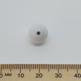 12mm Round Vintage Lucite Beads (10) - White