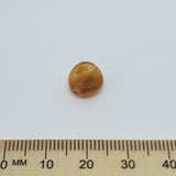 10mm Twisted Coin (50) - Jasper - Gemstone Look Vintage Lucite Beads