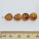 10mm Twisted Coin (50) - Jasper - Gemstone Look Vintage Lucite Beads