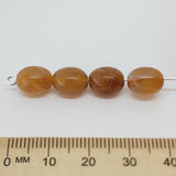 10mm Oval (50) - Jasper - Gemstone Look Vintage Lucite Beads