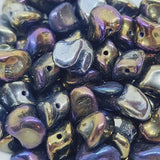 7x9mm Twist (10) - Iris - Vintage Czech Glass Beads