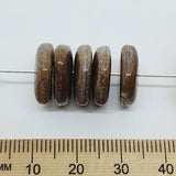 2.5x13mm Disc (25) - Mocha - Bakelite Vintage Beads