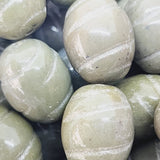 15x10mm Oval (10) - Khaki - Bakelite Vintage Beads