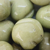 18mm Nut (10) - Khaki - Bakelite Vintage Beads