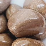 23.5x18 Nugget (10) - Mocha - Bakelite Vintage Beads