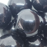 18mm Round Vintage Lucite Beads (10) - Black