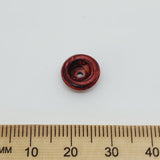 4x10mm Bead End (50) - Mahogany - Vintage Wood Stained Look Beads