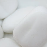 26x20mm Flat Rectangle (10) - White - Vintage Lucite Beads