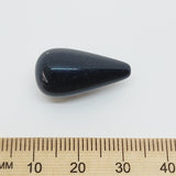 22x12mm Tear Drop Vintage Lucite Beads (10) - Black