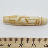 35x8mm Hair Pipe Bead (10) - Vintage Bone Beads