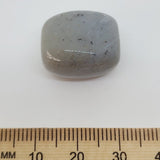 20x16mm Rectangle (10) - Grey - Bakelite Vintage Beads