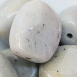 20x16mm Rectangle (10) - Grey - Bakelite Vintage Beads