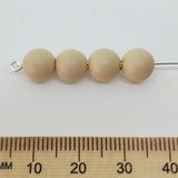 8mm Round (50) - Blush - Pottery Look Lucite Beads - Matte