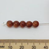 6mm Round (50) - Brown Bubble Glaze over Cream - Vintage Lucite Beads