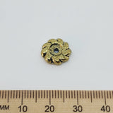 3x12mm Wheel (25) - Antique Gold - Vintage Metalised Beads