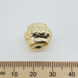 12x14mm Tube (25) - Gold - Vintage Metalised Beads