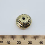 11x15mm UFO (10) - Antique Gold - Vintage Metalised Beads