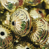 11x15mm UFO (10) - Antique Gold - Vintage Metalised Beads