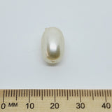 14x8mm Oval (10) - Cream - Vintage Acrylic Pearls