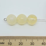 10mm Round (25) - Citrine - Gemstone Look Vintage Lucite Beads