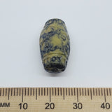 22x12mm Barrel (25) - Khaki - Pottery Look Lucite Beads - Glossy