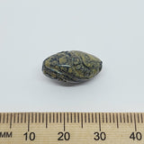 18x19mm Twist (25) - Khaki - Pottery Look Lucite Beads - Glossy