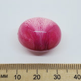 22x18mm Oval (10) - Pink - Vintage Pastel Marbled Effect Beads