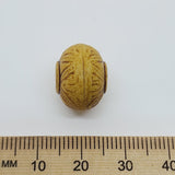 12x16mm Rondelle (10) - Tan - Vintage Lucite Beads