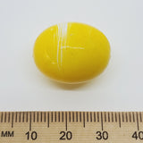 22x18mm Oval (10) - Yellow - Vintage Pastel Marbled Effect Beads