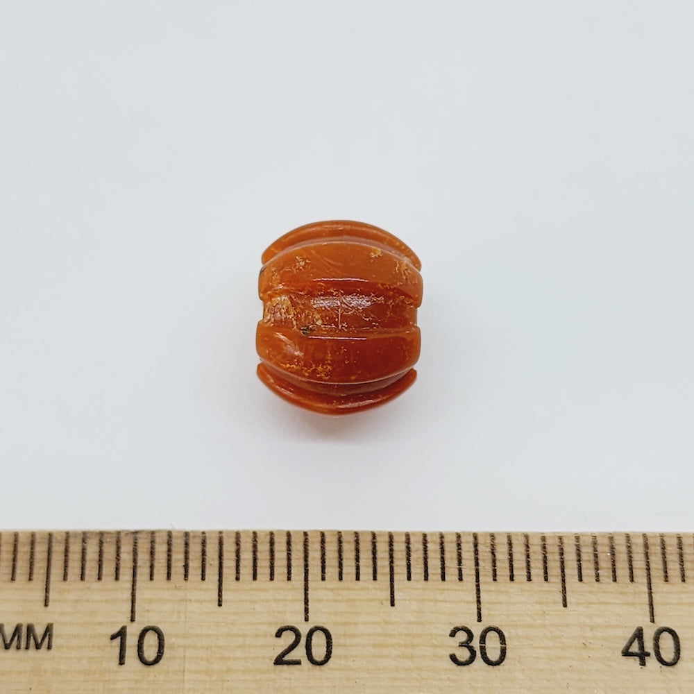 10x12mm Barrel (25) - Sienna - Vintage Lucite Beads