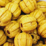 10x11mm Onion (25) - Matte Tan - Vintage Lucite Beads