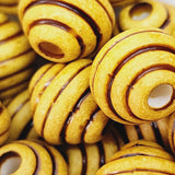 15x16mm Beehive (10) - Cream - Vintage Lucite Beads