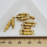 Screw/Barrel Clasps (10) - Gold