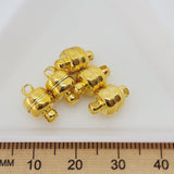 7x11mm Magnetic Clasps (5) - Gold