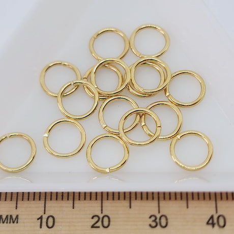 8x1mm Jumprings (100) - Gold - Bead Shack