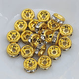 5mm Diamante Rondelles (20) - Gold
