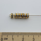 5mm Diamante Rondelles (20) - Gold