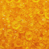 Topaz Transparent - 4x6mm Faceted Rondelles (100) - Acrylic Fun Beads