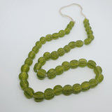 Melons - Green Transparent - Java Glass Lampwork Beads - (1 strand)