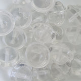 9x12mm Bicone (10) - Clear Transparent - Vintage Czech Glass Beads
