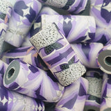 18mm Tube Fimo Beads (10) - Kaleidoscope