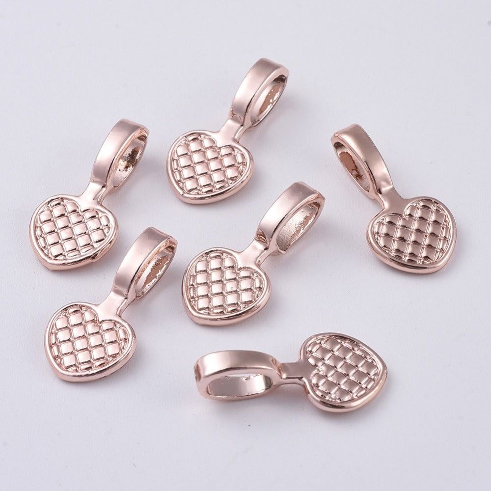 Pendant Bail - Rose Gold HEART (2)