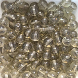 gray transparent round beads in a group