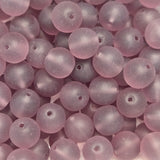 Close-up of purple beads with a soft focus