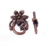 Flower Toggle (1) - Ancient Brass
