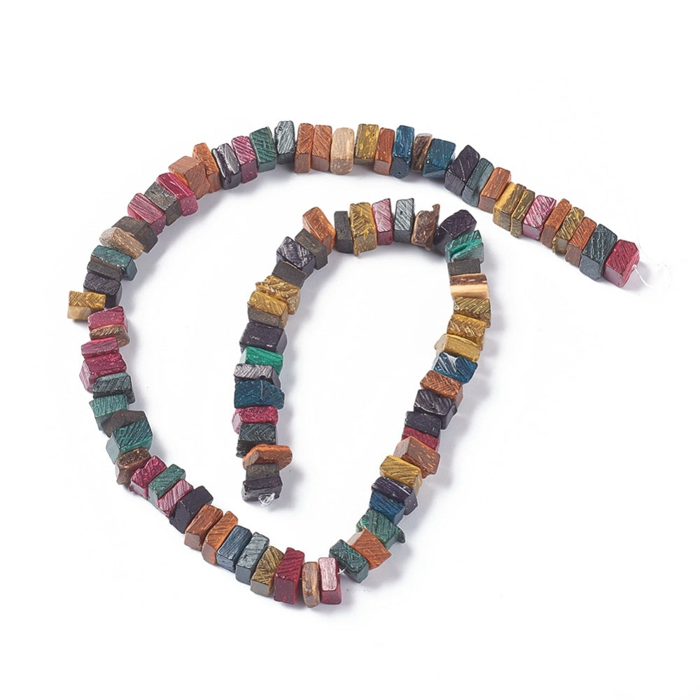 8mm Square Heishi Beads (1 Strand) - Coconut - Colours